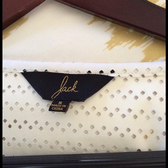 Jack by BB Dakota Perforated Faux Leather Top S - Picture 3 of 4